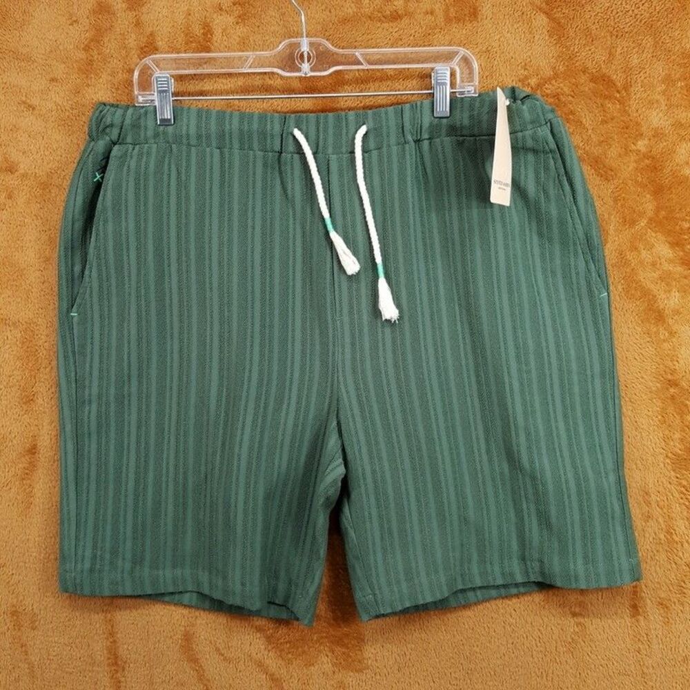SCOTCH & SODA Shorts Mens Size XL Green Drawstring Field Notes Fave $118